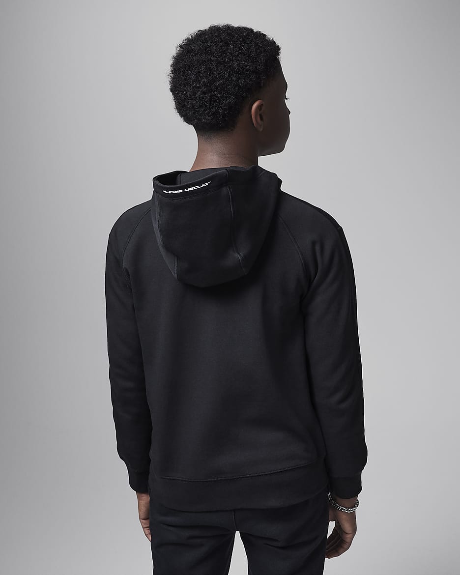 Jordan Dri-FIT MJ Sport Big Kids' Statement Hoop Fleece Full-Zip Hoodie